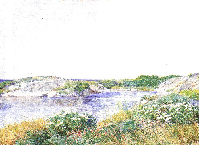 Childe Hassam The Little Pond at Appledore